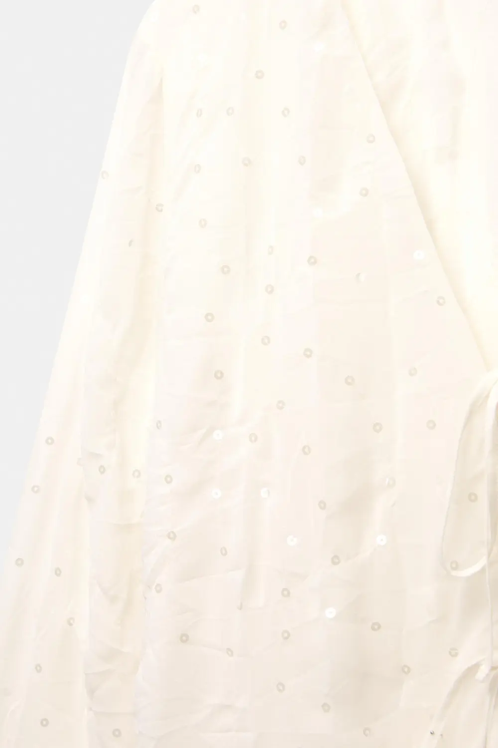 Sequined tulle blouse