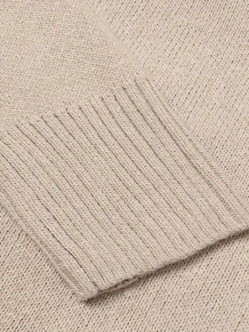 V-Neck Long Sleeve Knit Top Sweater AC