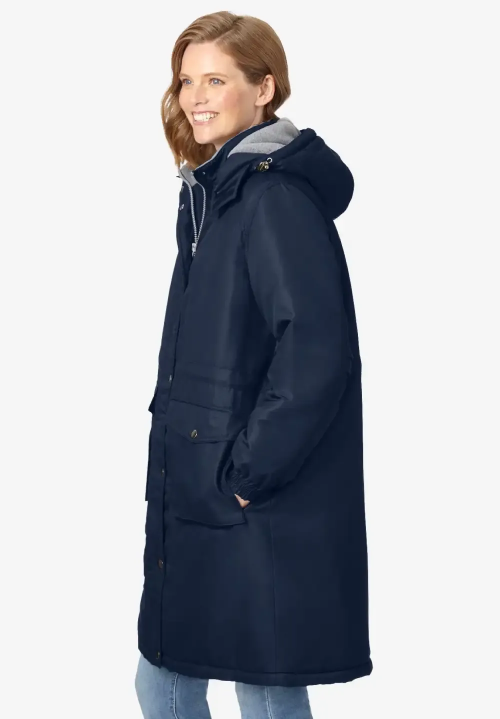 Mid-Length Microfiber Parka