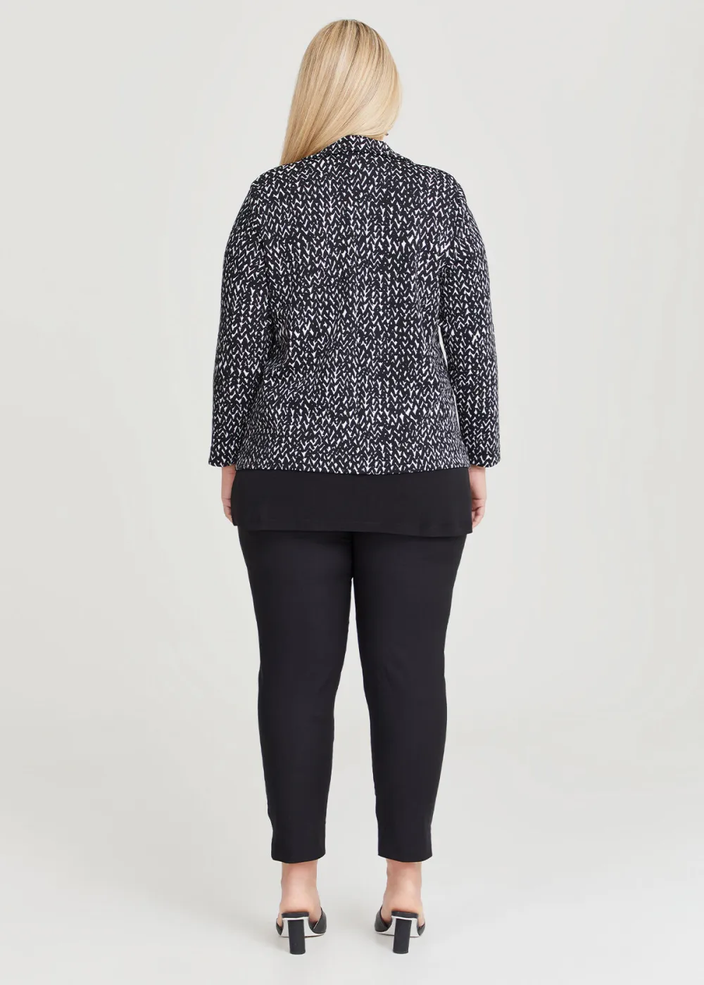 Geo Knit Ponte Jacket