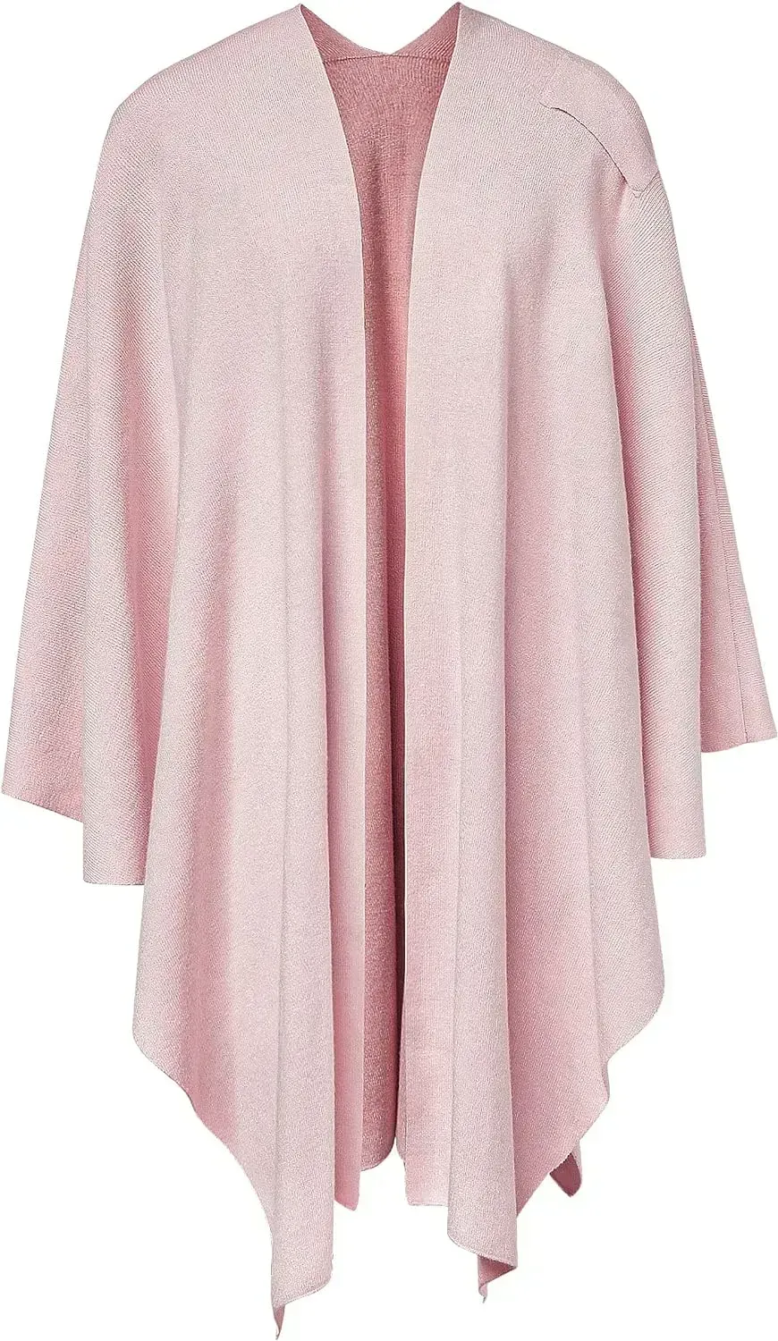 Womens Large Cross Front Poncho Sweater Wrap Topper Knitted Elegant Shawls Cape for Fall Winter