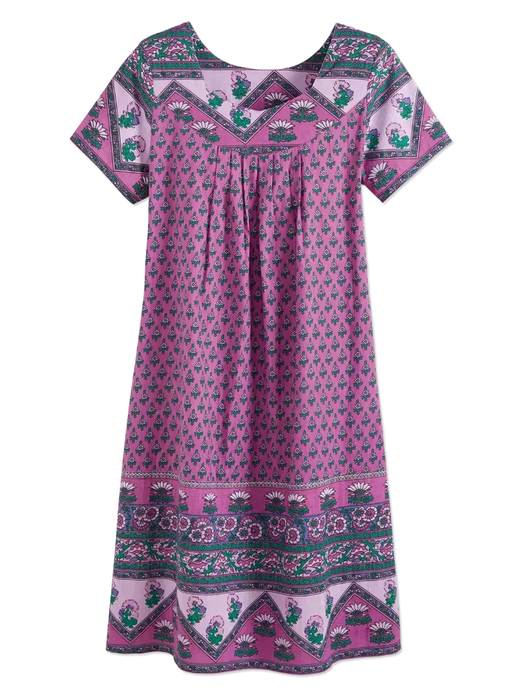 Knee-Length Cotton Muumuu