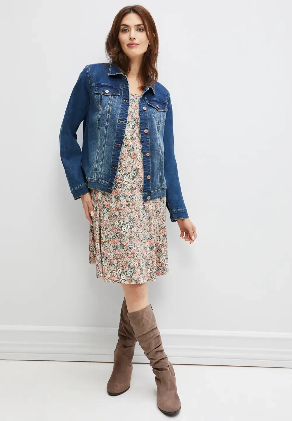 Madison Knit Three-Quarter Sleeve Dress
