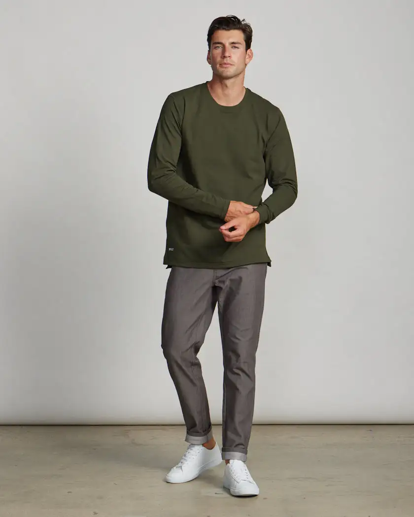 Long Sleeve: Lux Split Hem