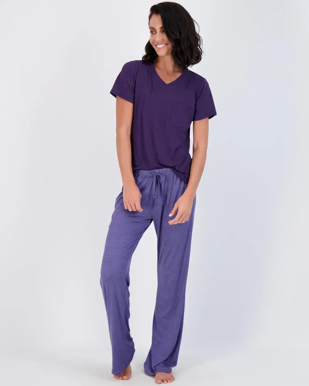 2 Pack: Women’s Pajama Set Super-Soft Short & Long Sleeve Top With Pants (Available In Plus Size)