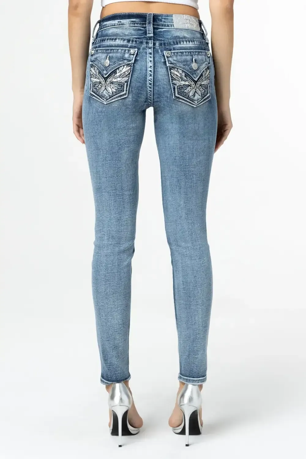 Pop Wing Skinny Jeans