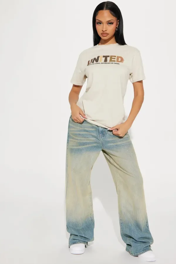 United We Thrive Short Sleeve Tee - Natural/Combo