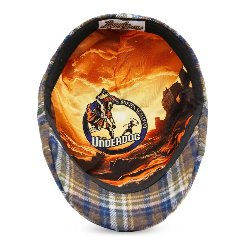 The Underdog Boston Scally Cap - Unwavering Blue Plaid