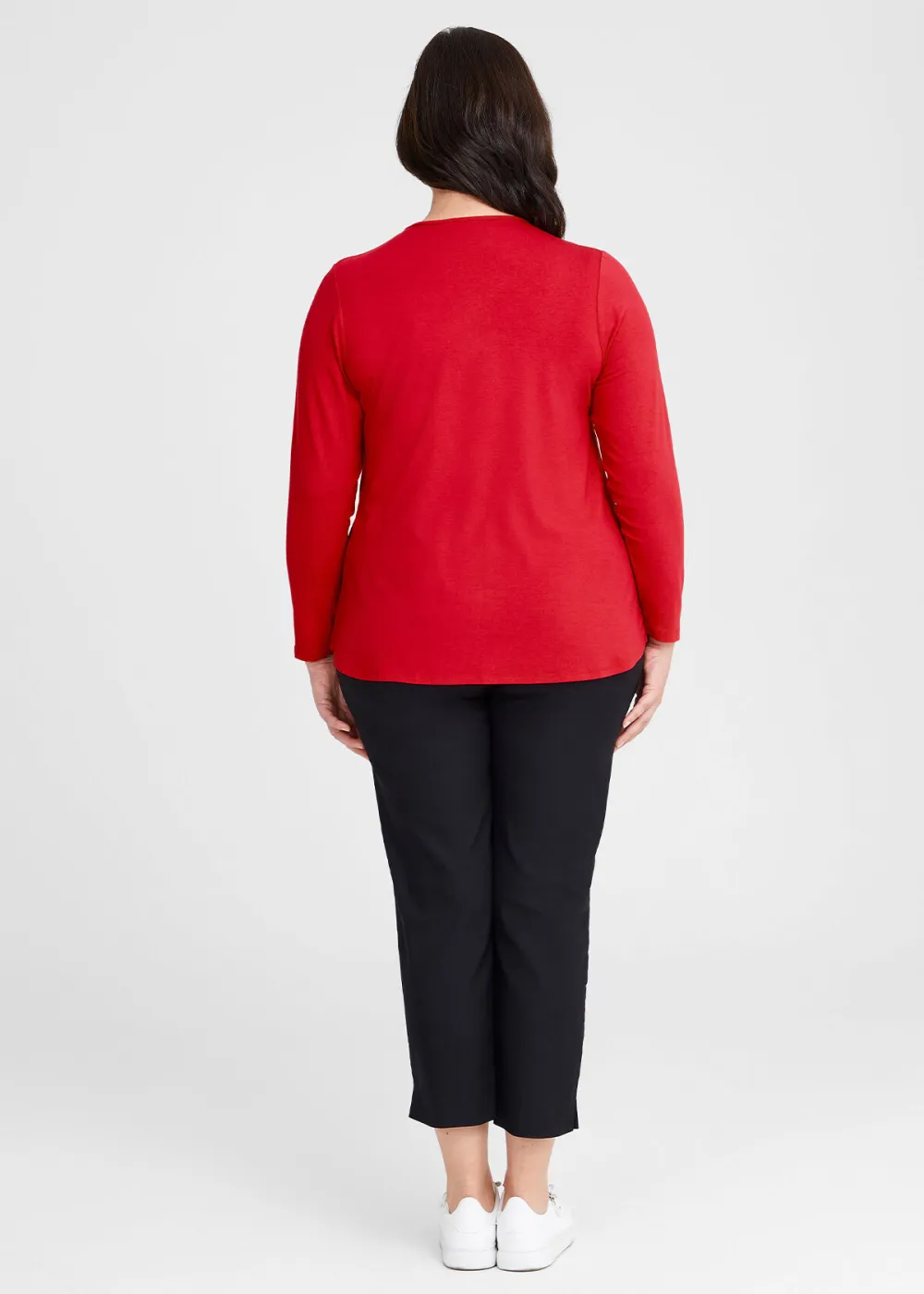 Natural Everyday V-neck Long Sleeve Top