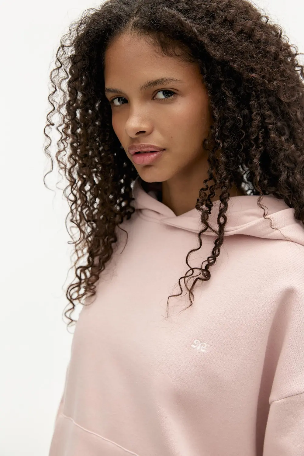 Sudadera capucha logo bordado