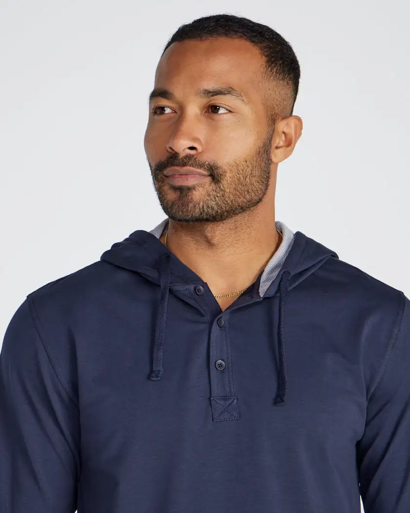 Drop-Cut: Lux Hooded Henley
