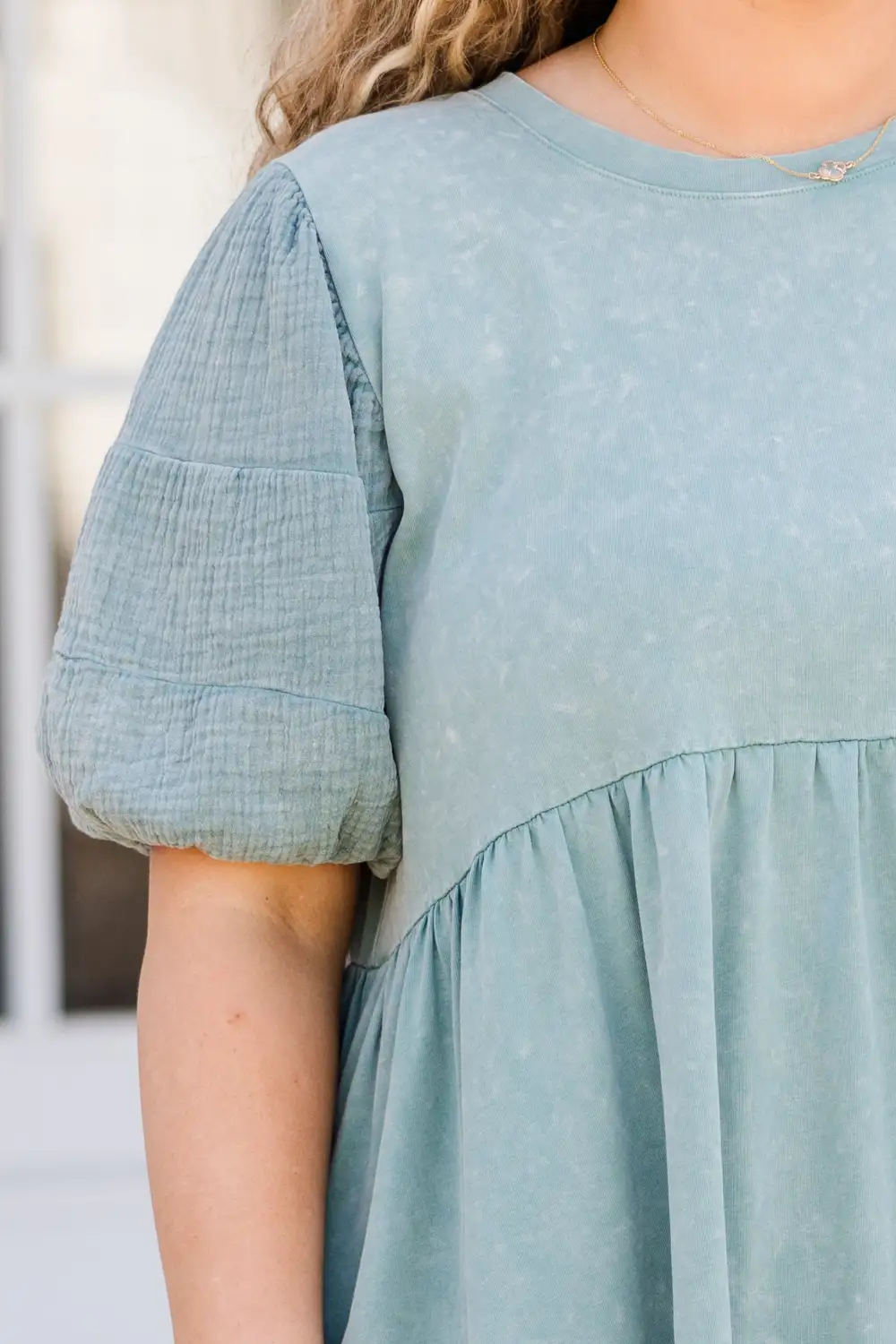 Wind In My Hair Don't Care Dress, Sage