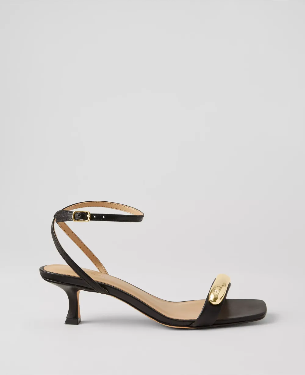 Embellished Ankle Wrap Heeled Sandals