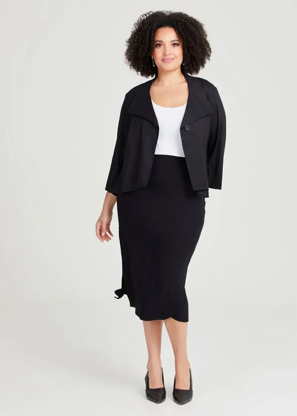 Bamboo Base Long Pencil Skirt