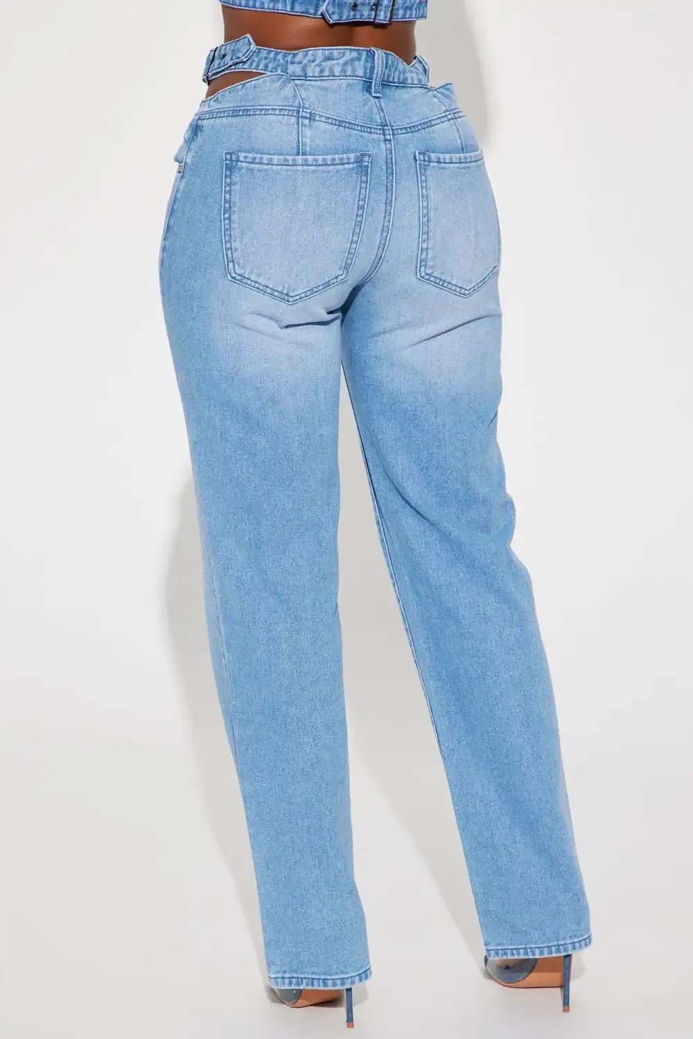 Make Up Your Mind Non Stretch Straight Leg Jean - Medium Wash