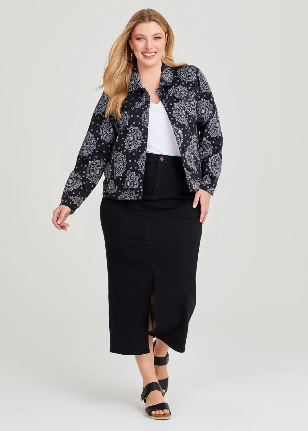 Cotton Bandana Print Jacket