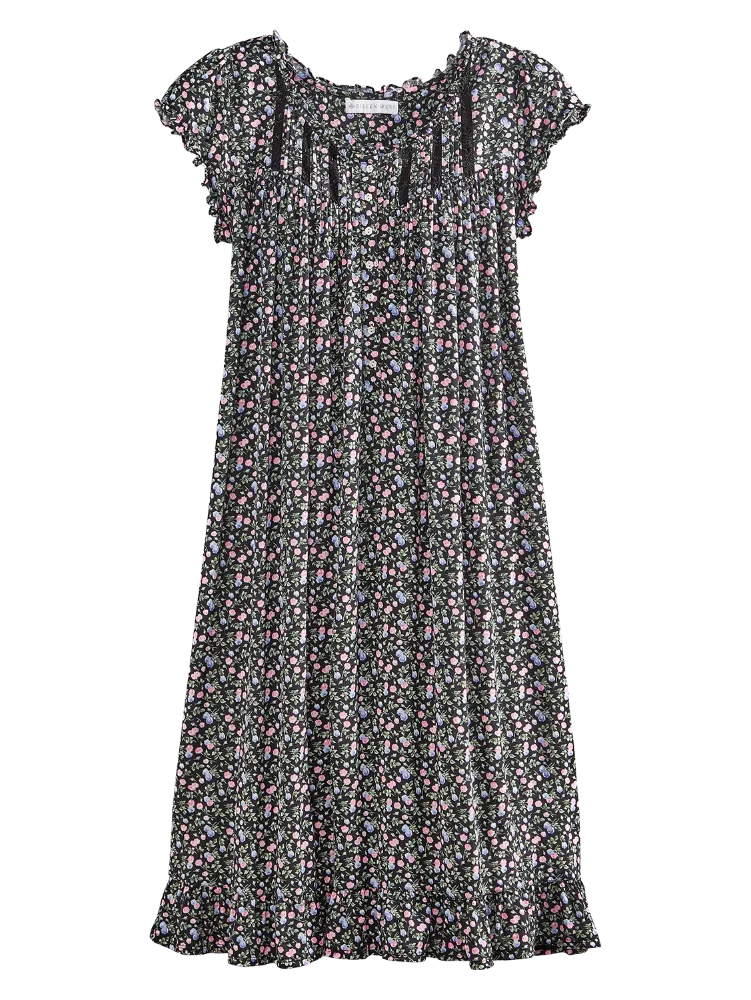 Eileen West Midnight Blossoms Modal Nightgown