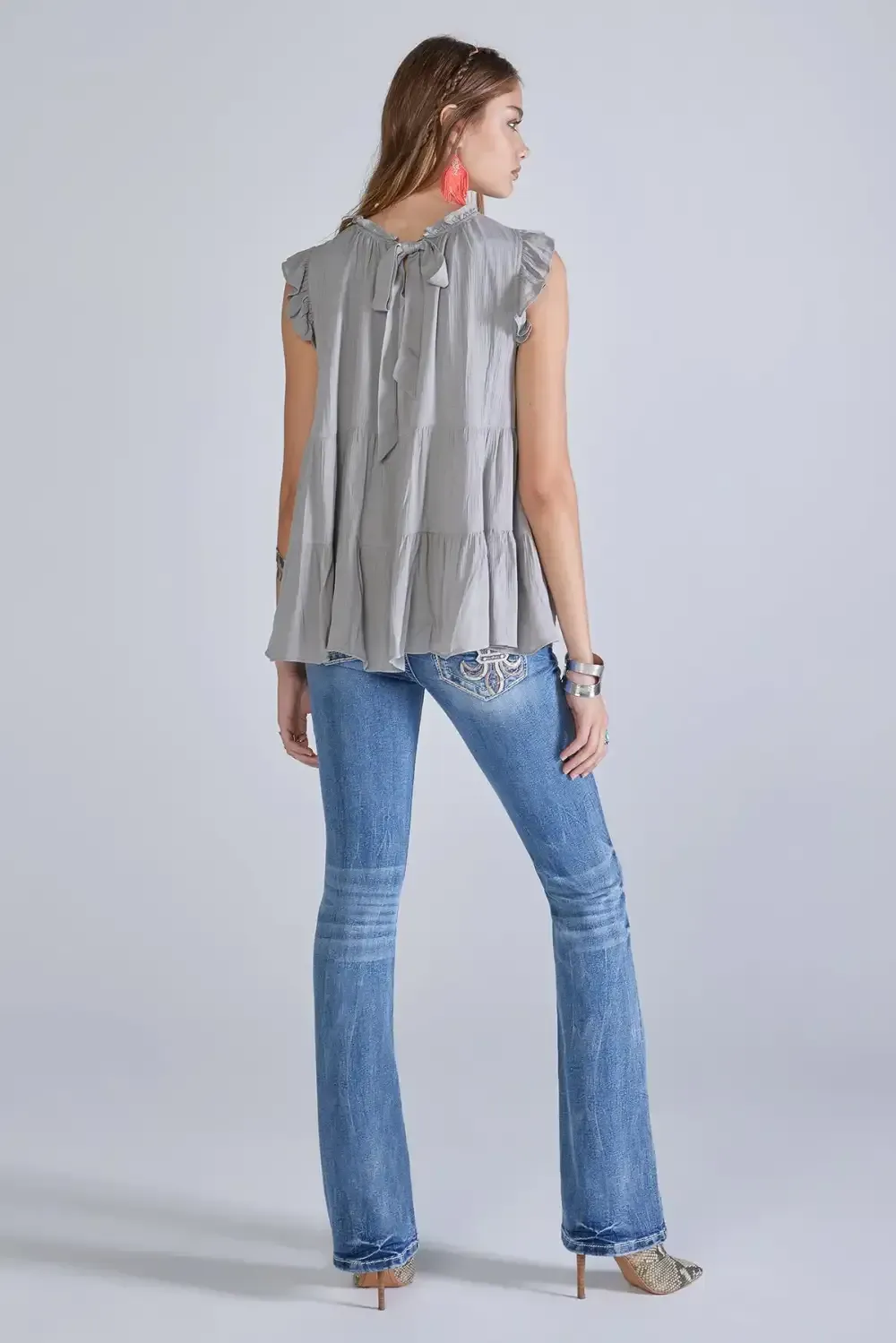 Tiered Sleeveless Top