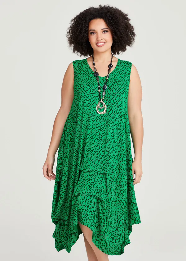Andi Natural Abstract Dress
