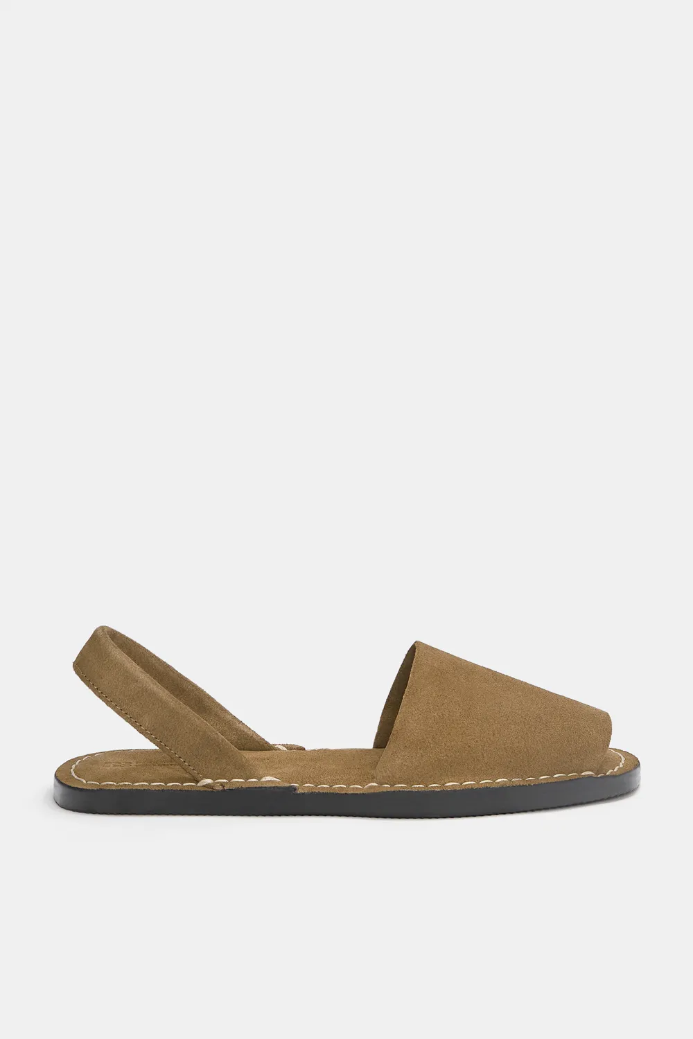 Sandalias planas piel