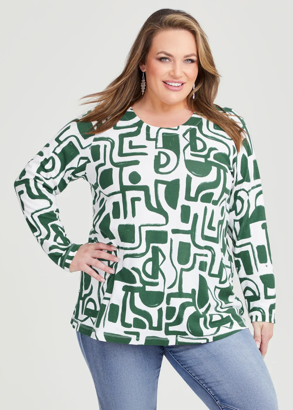 Bamboo Ponte Abstract Top