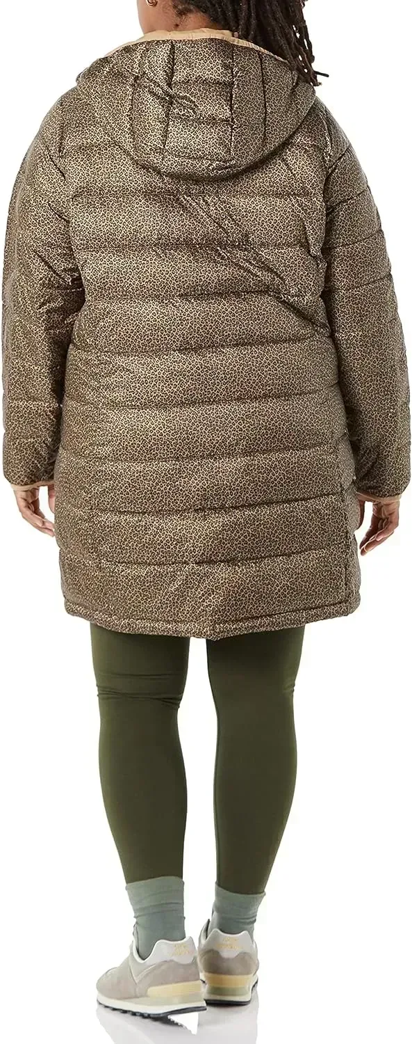 Women's Lightweight Water-Resistant Hooded Puffer Coat (Available in Plus Size)