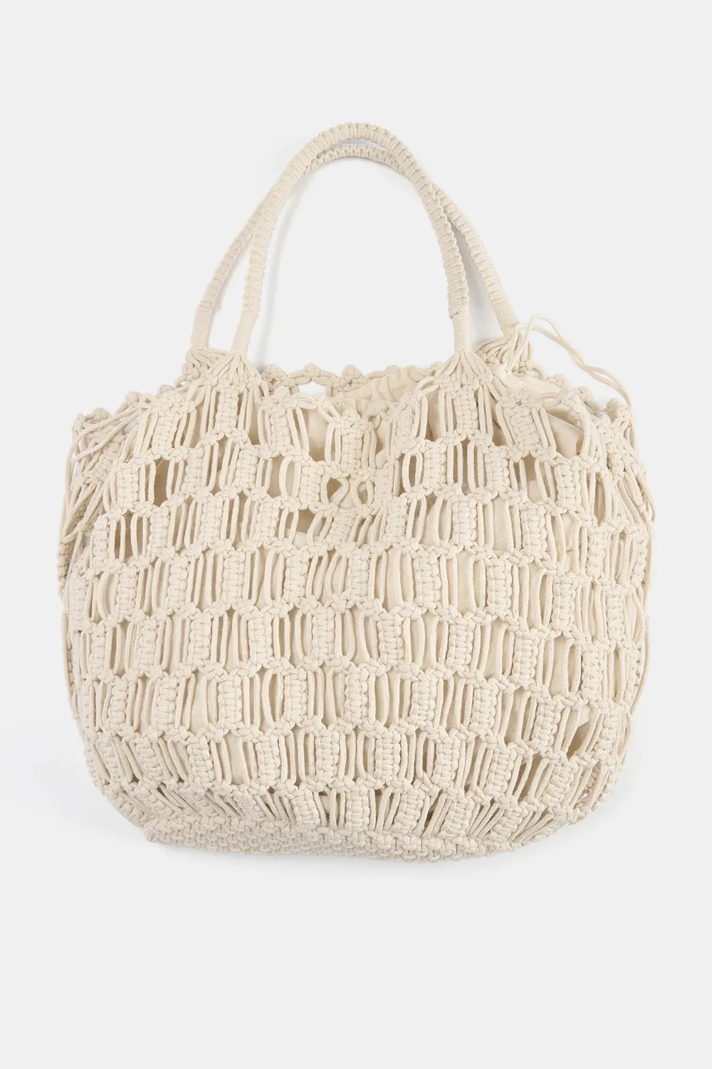 Bolso shopper macramé