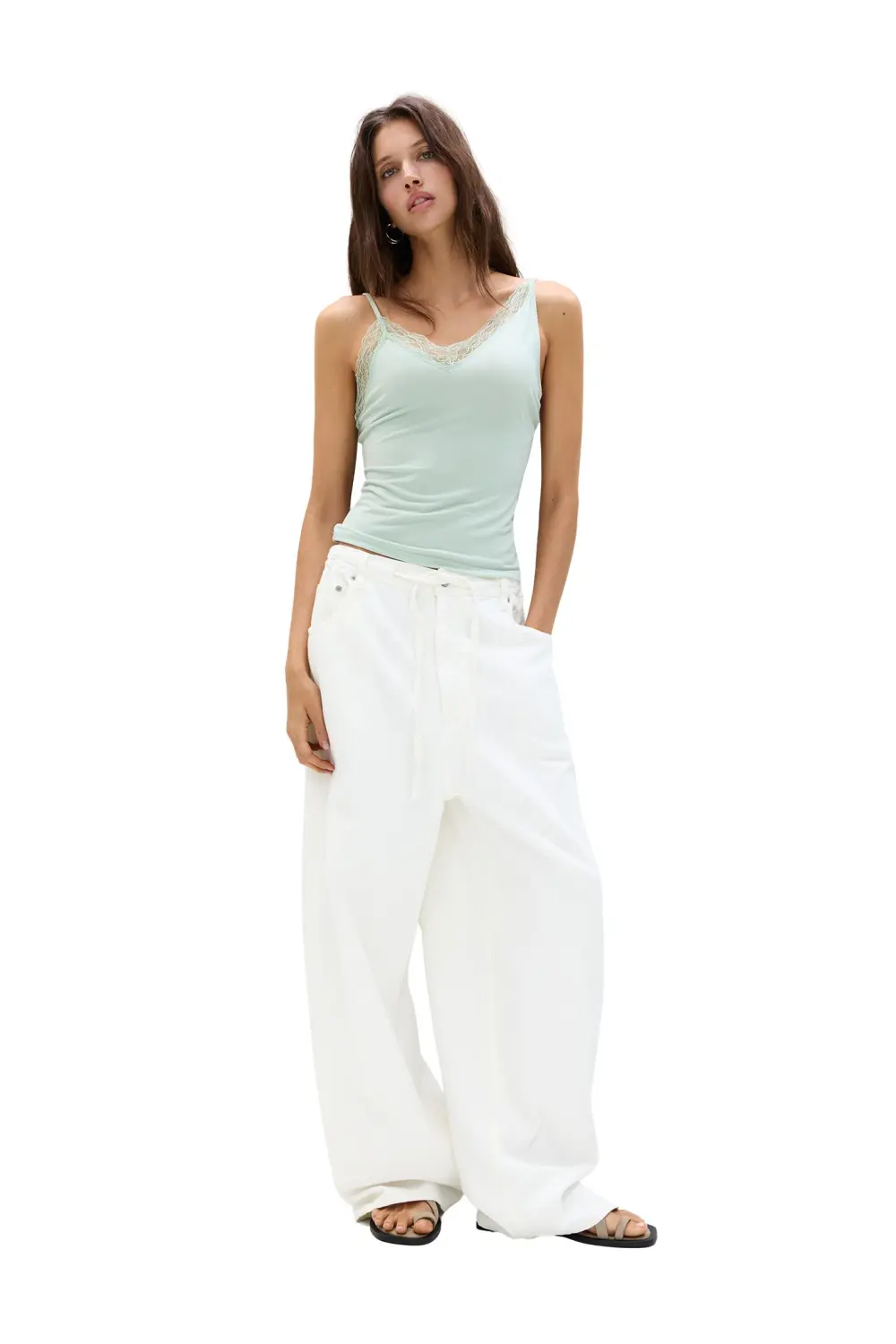 Asymmetric camisole top