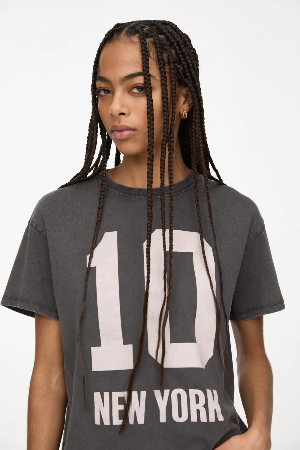 Camiseta varsity gráfico número