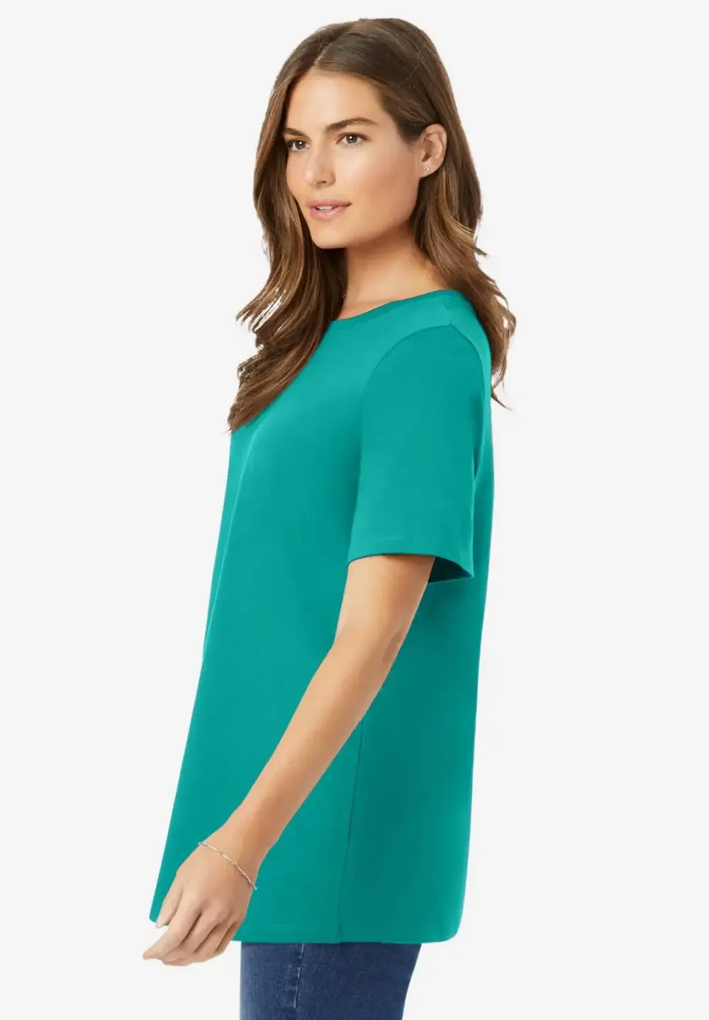 Perfect Short-Sleeve Crewneck Tee