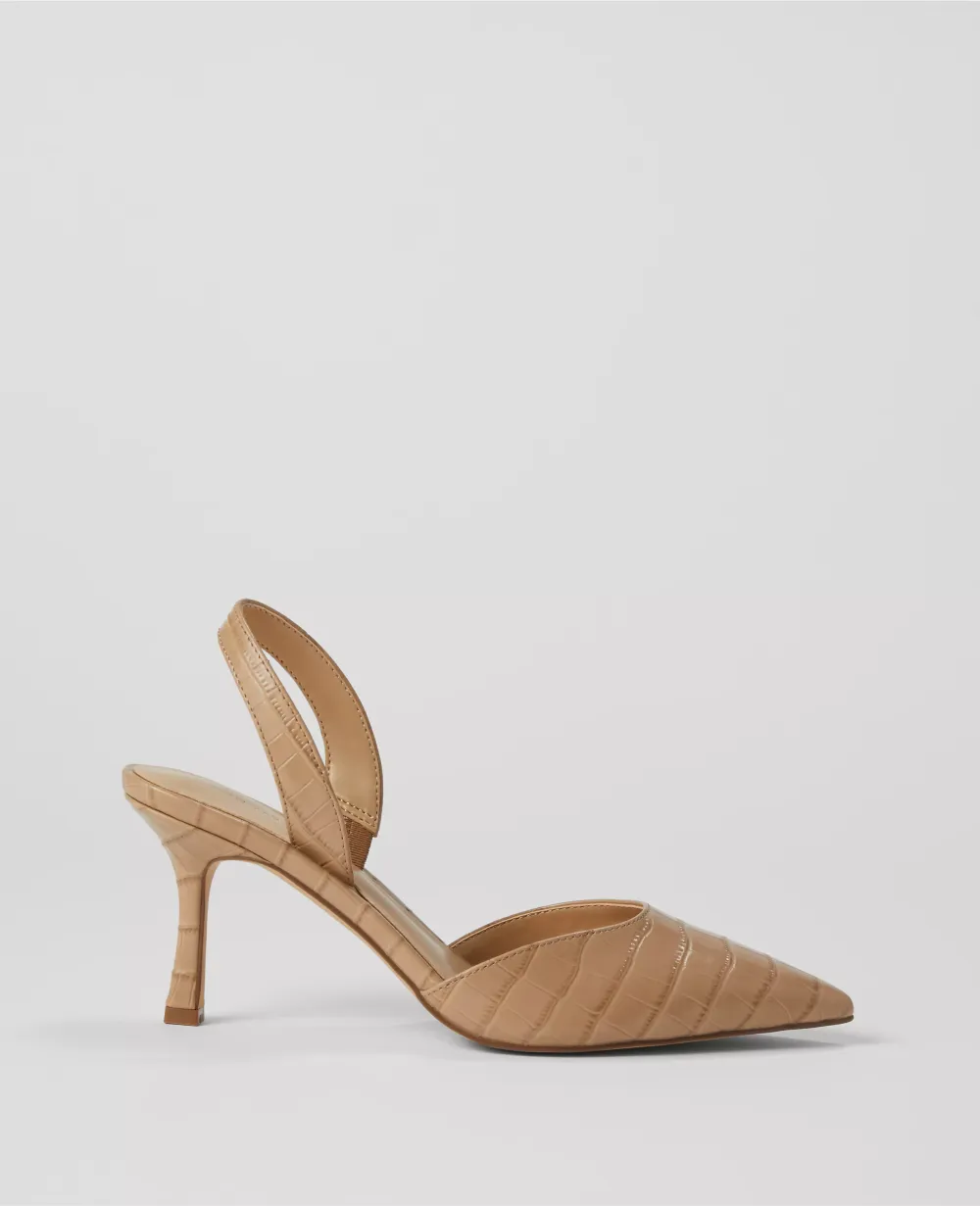 Kerry Embossed Slingback Pumps