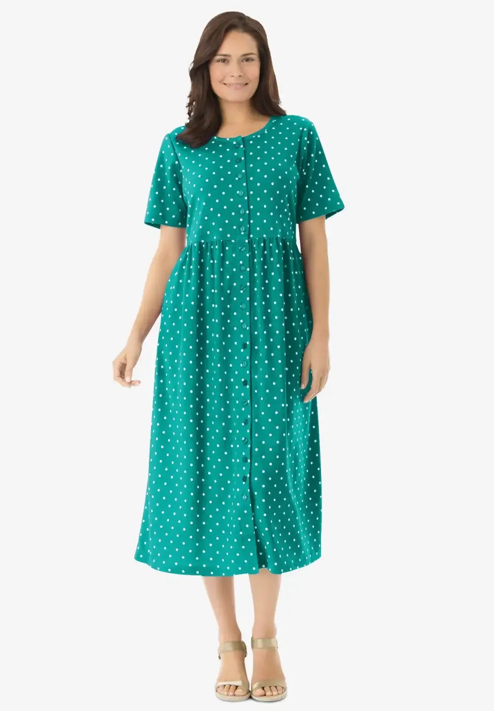 Button-Front Essential Dress
