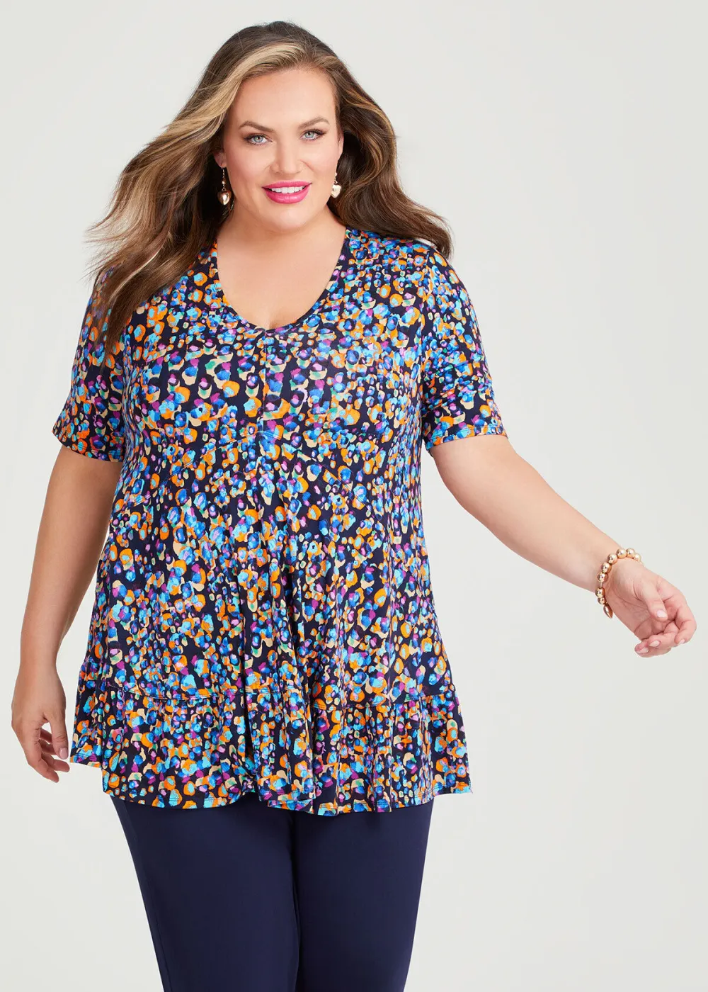 V-neck Bamboo Empire Top