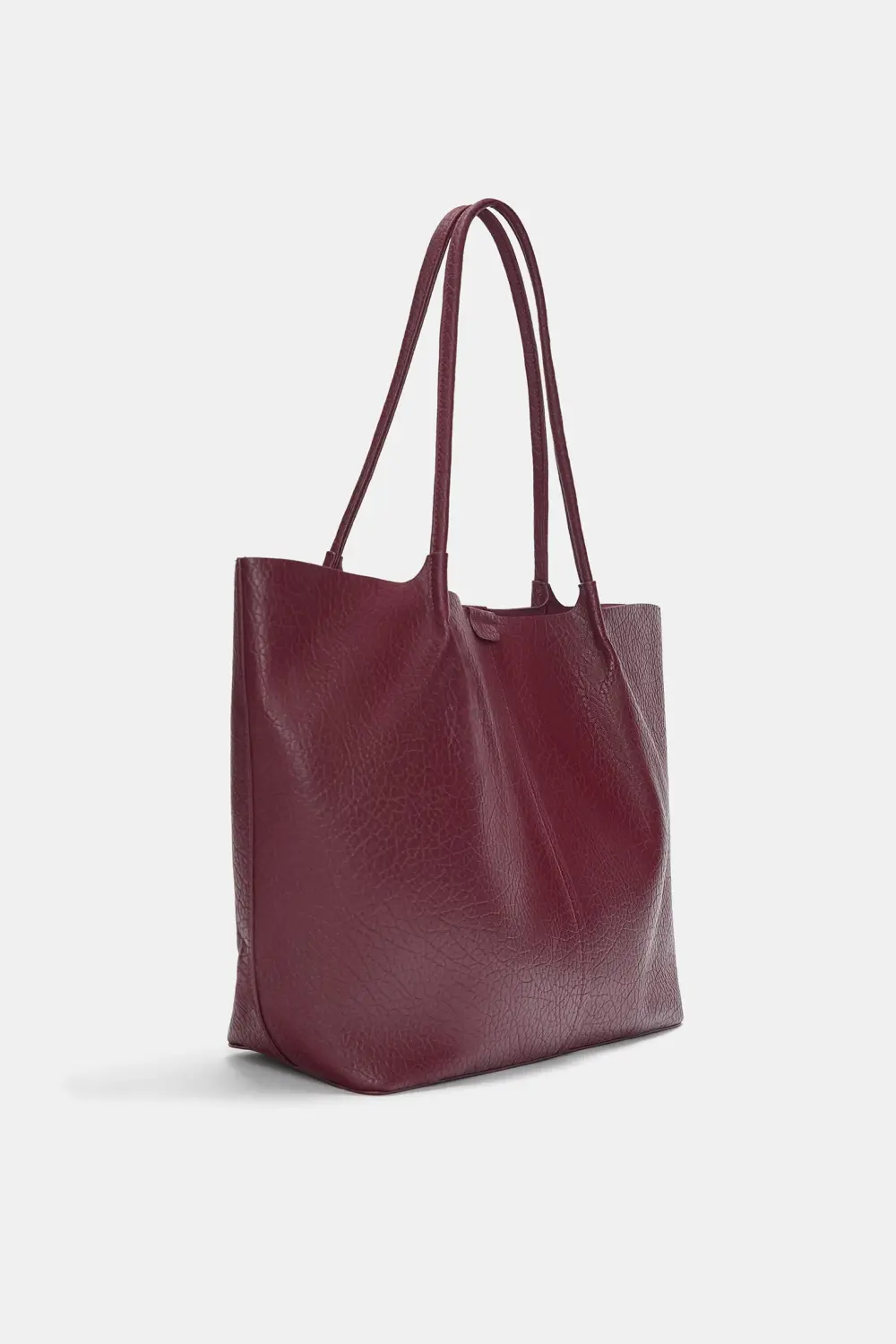 Bolso shopper efecto piel