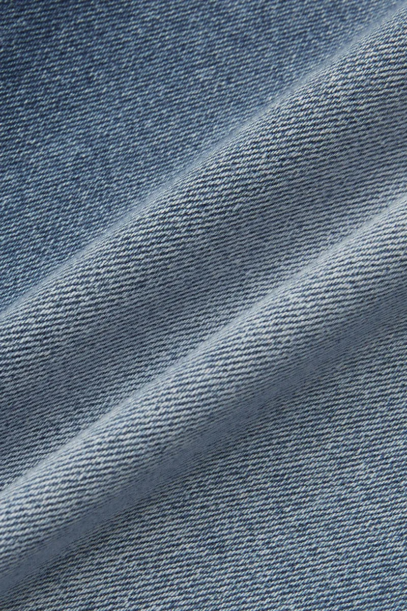 Split Hem Stitch Detail High Rise Capri Jeans