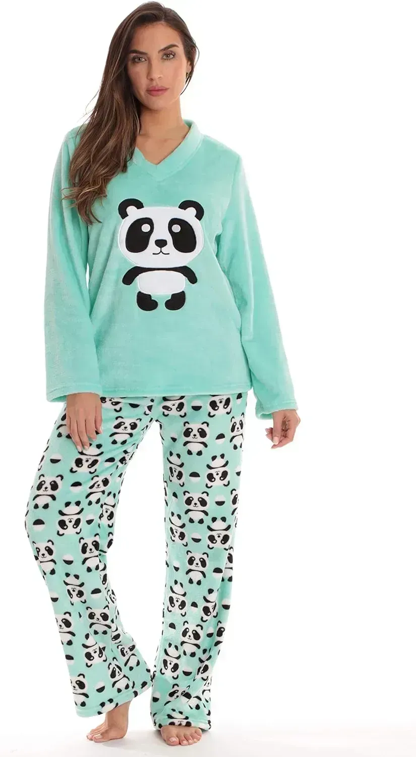Plush Pajama Sets for Women