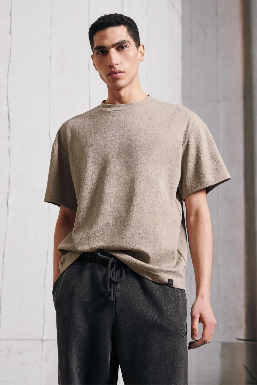 Textured T-shirt