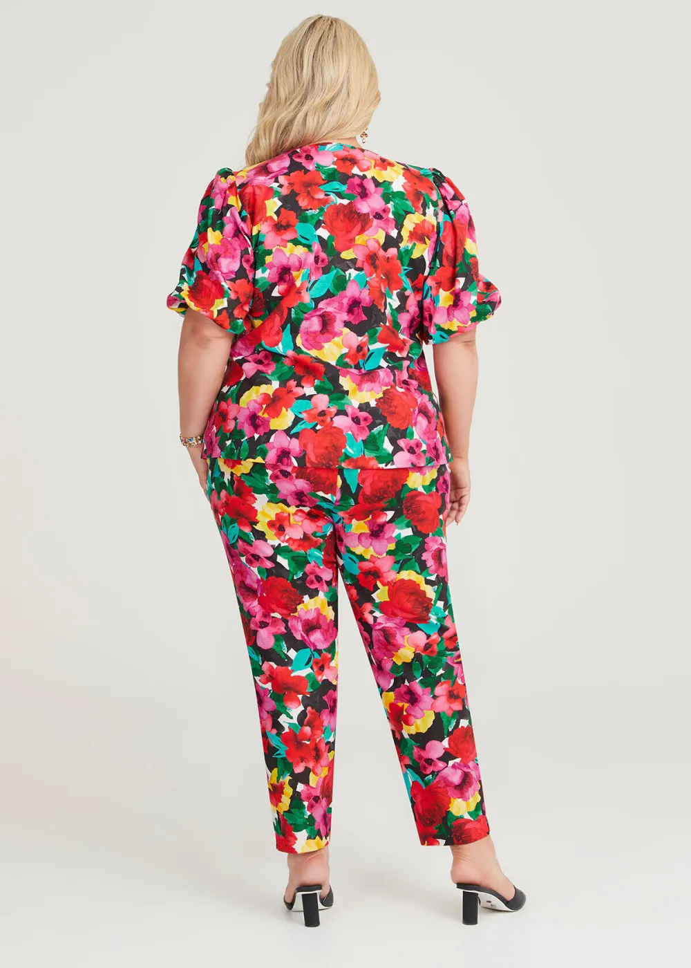 Petunia Floral Linen Jacket