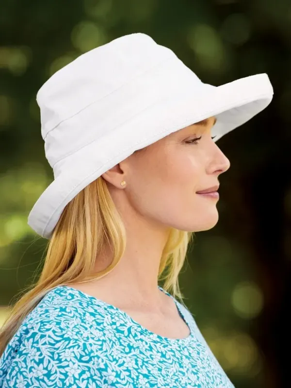 Women's Big-Brim Cotton Canvas Hat