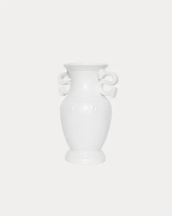 S HANDLE CERAMIC VASE