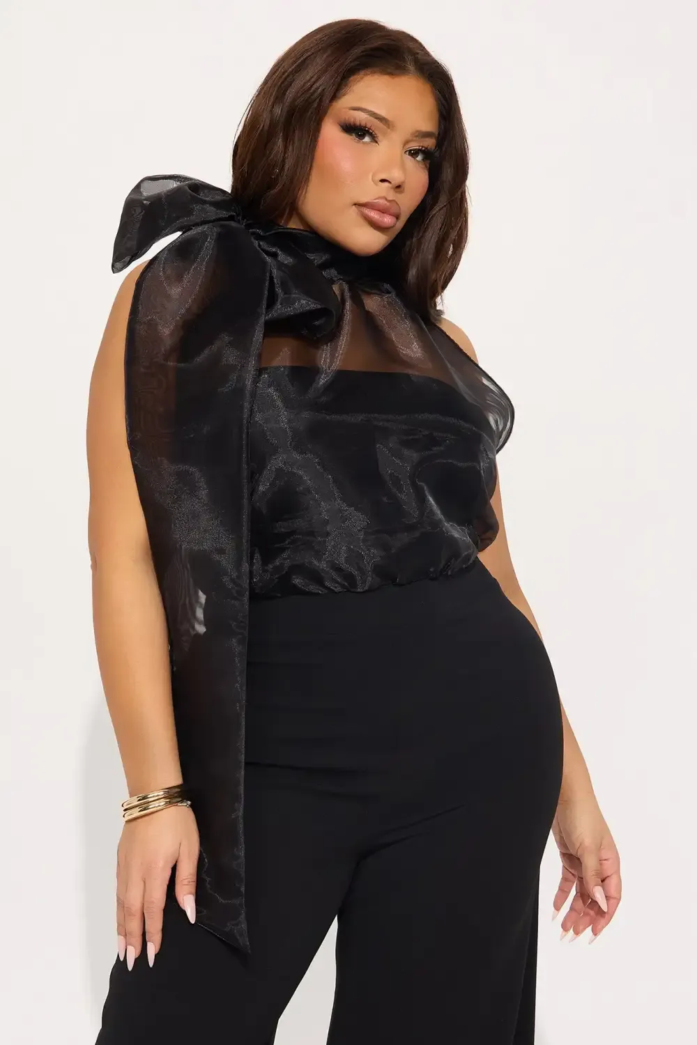 That's A Wrap Crepe Wide Leg Jumpsuit - Black