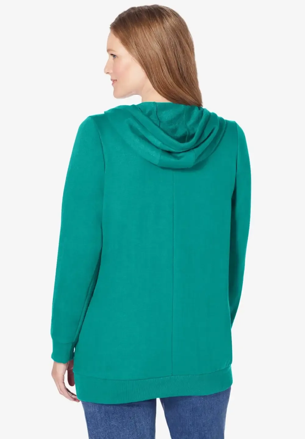 Zip Front Tunic Hoodie Jacket