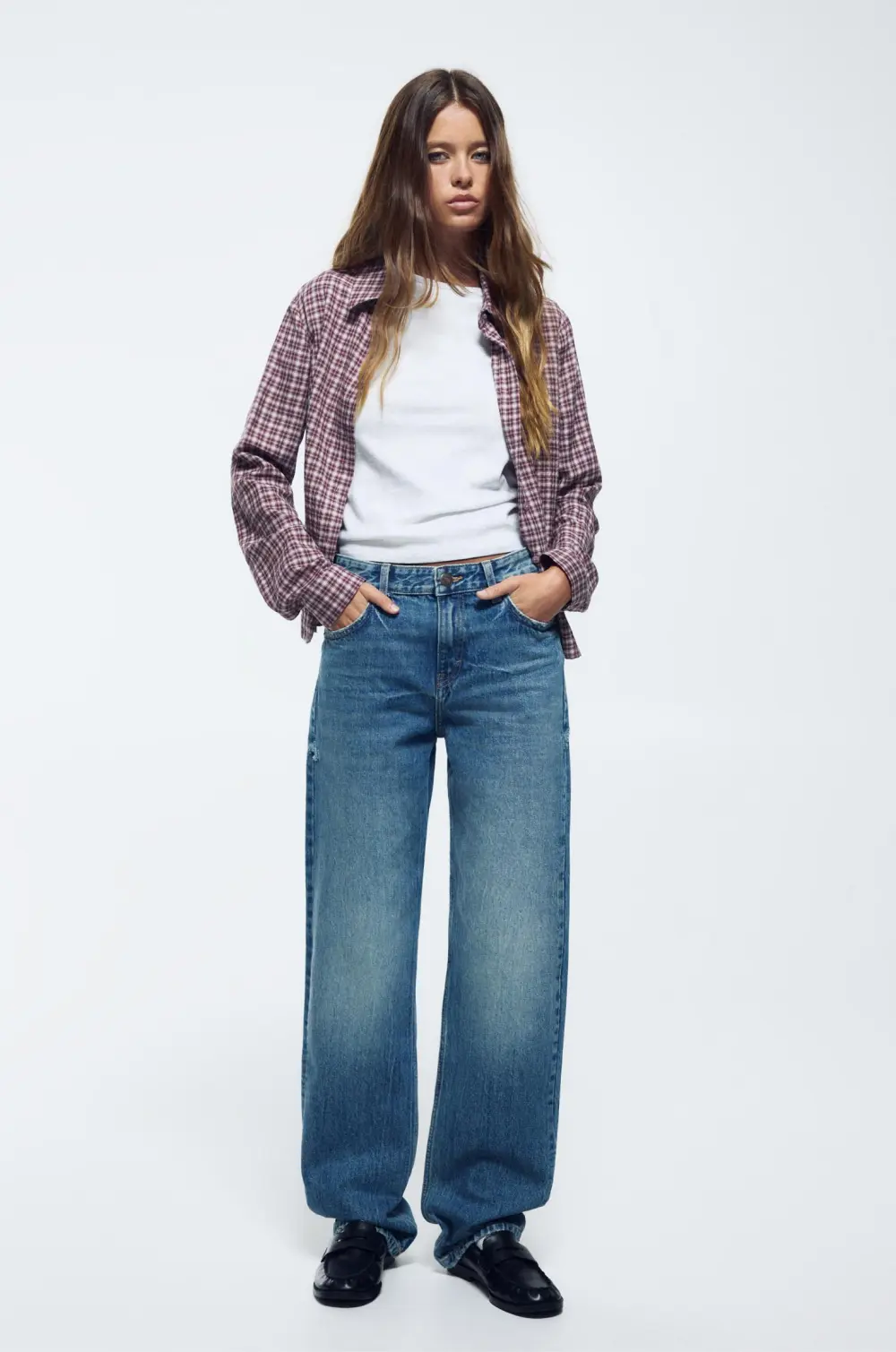 Jeans rectos tiro medio