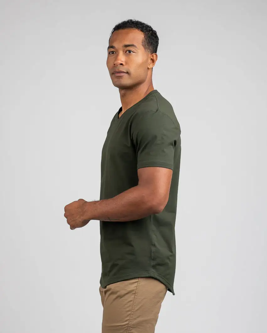 Drop-Cut V-Neck: Lux