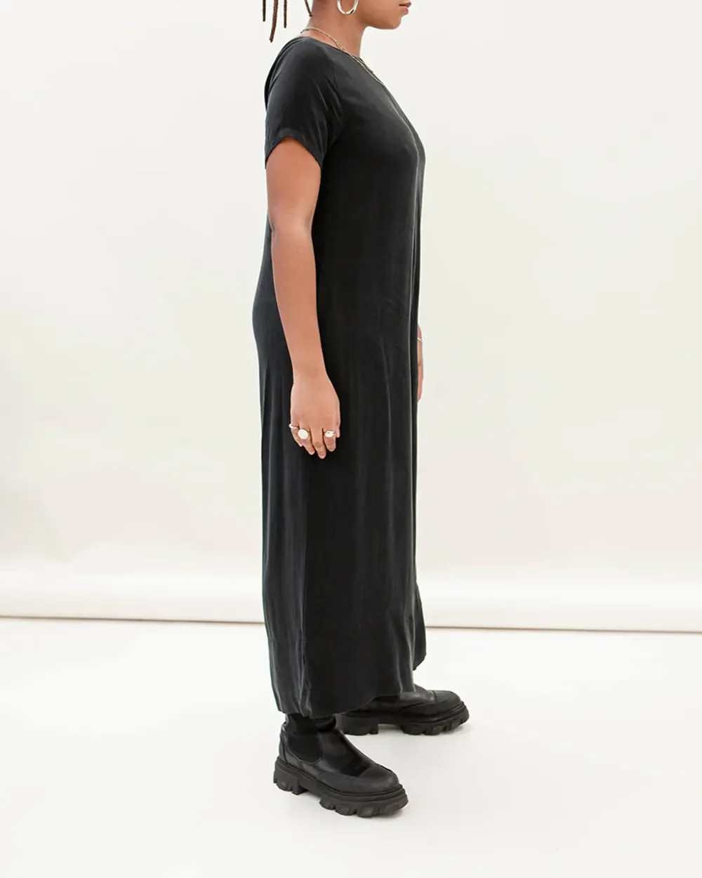 BLACK CUPRO JUMPSUIT