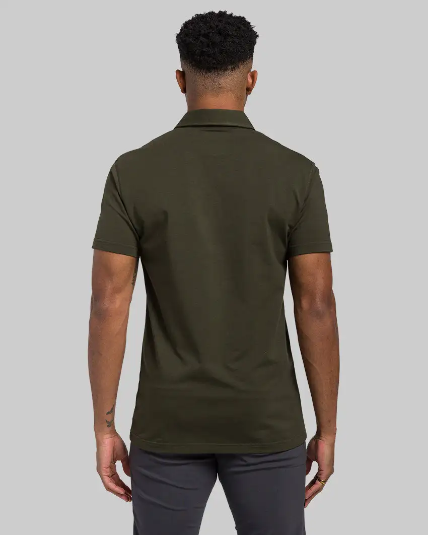 Lux Straight Hem Polo