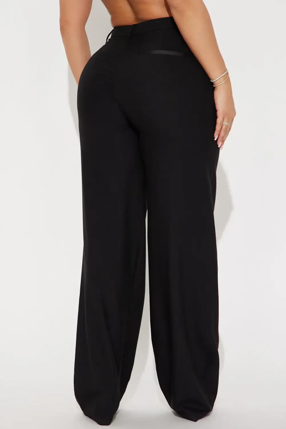 Antonia Straight Leg Trouser - Black