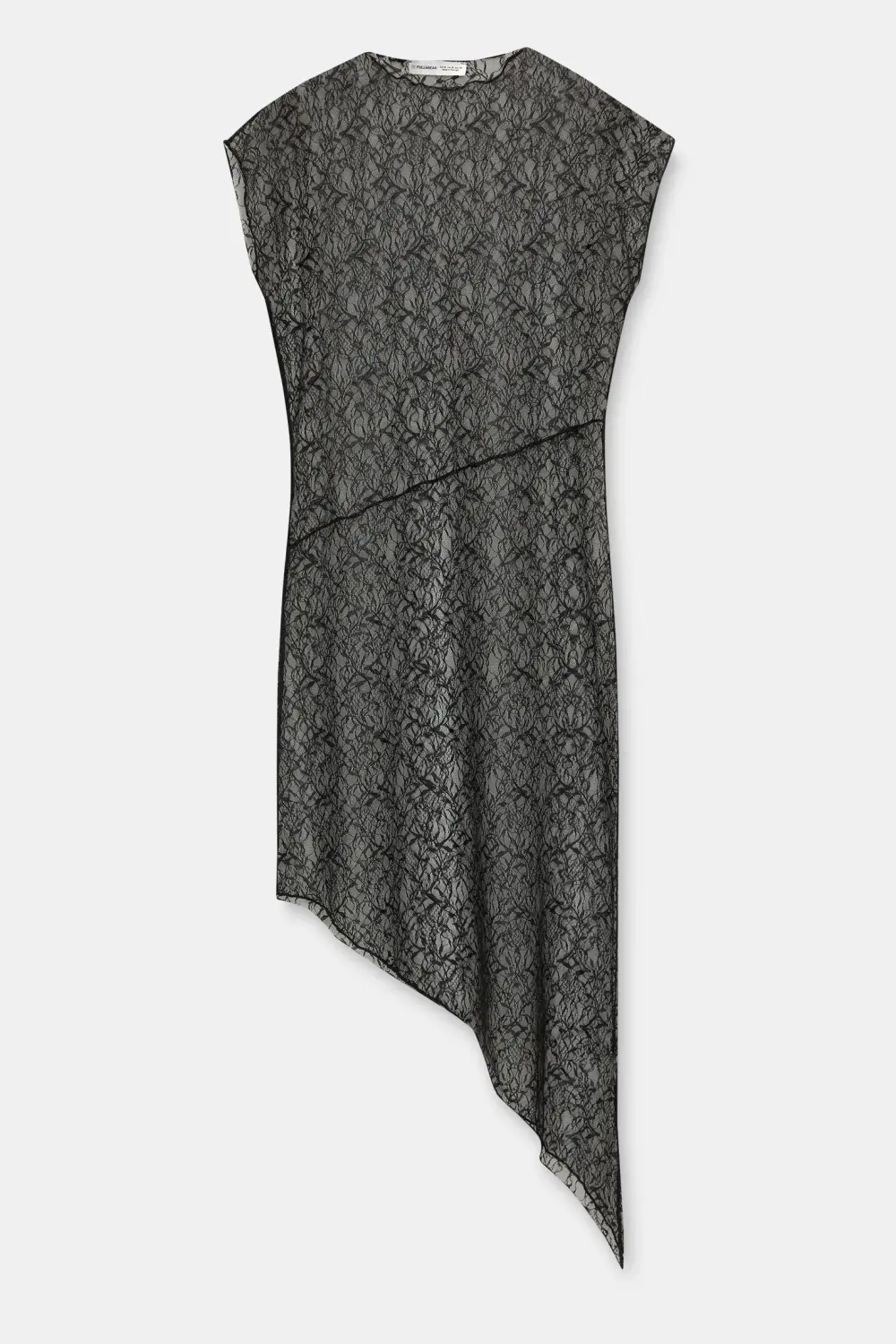 Vestido asimétrico encaje