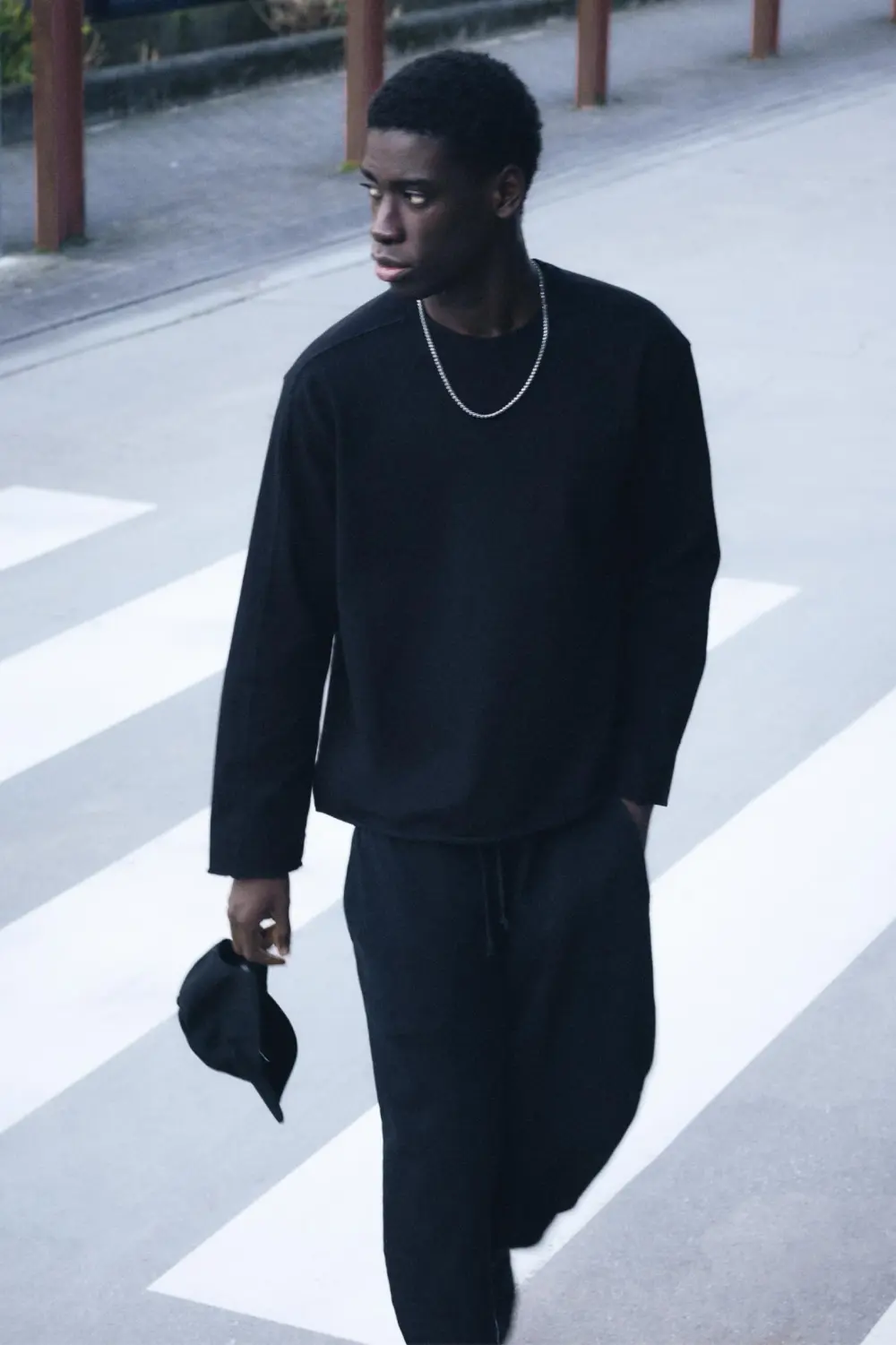 Faded T-shirt with frayed hem