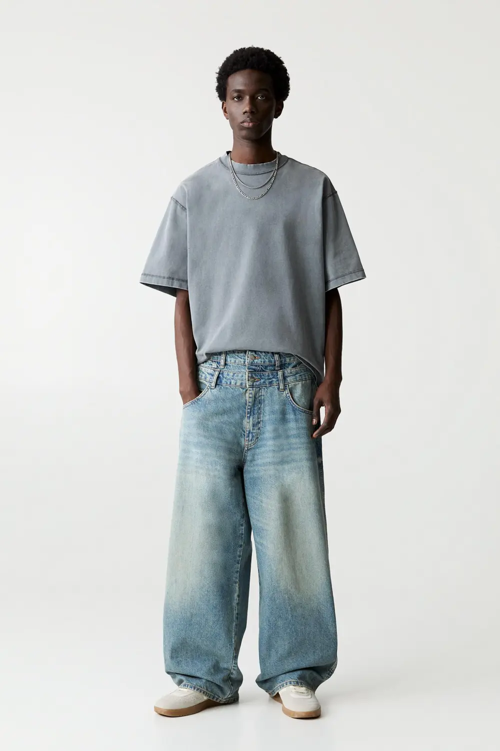 Double waist skater jeans